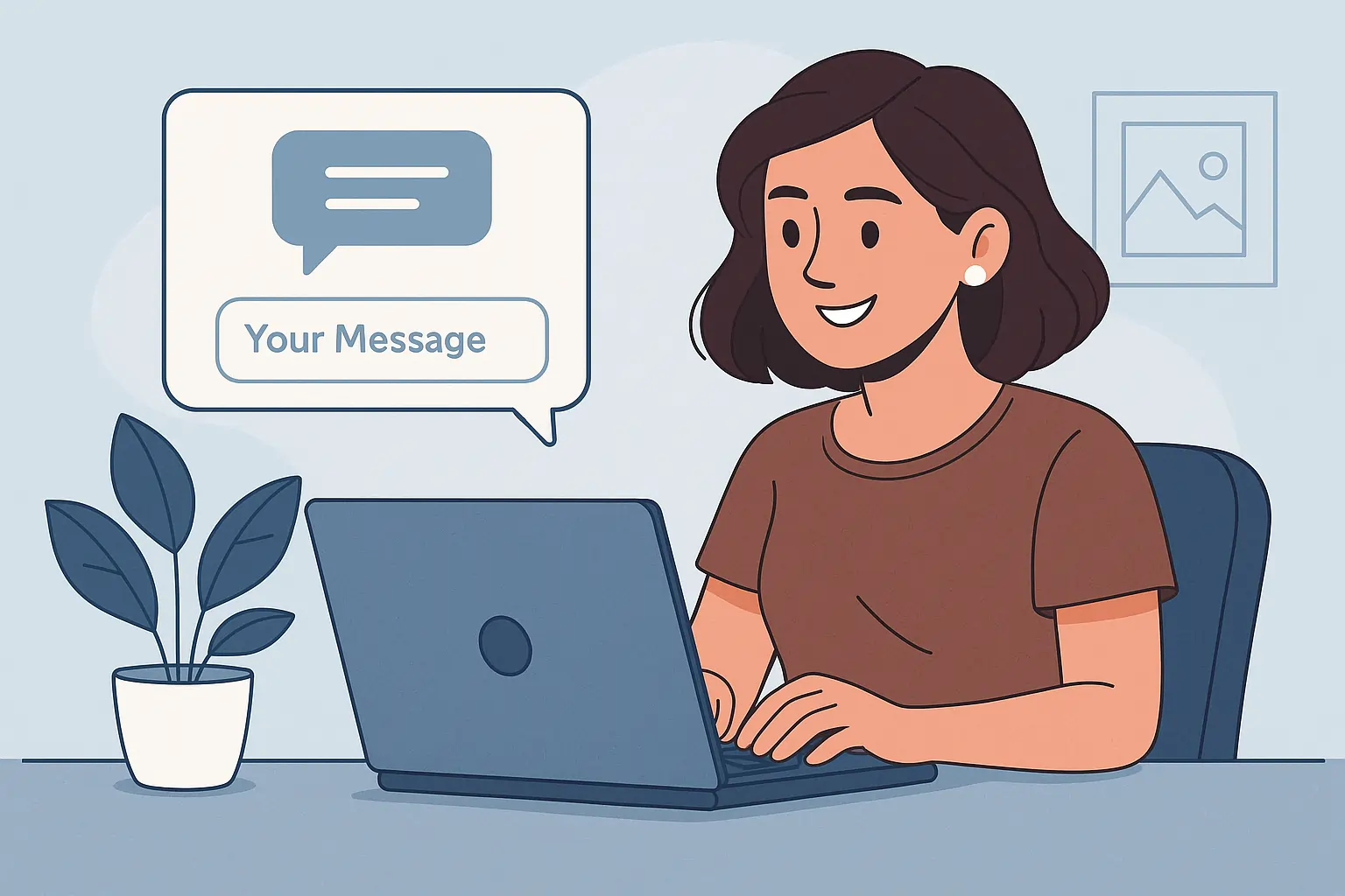 Contact illustration
