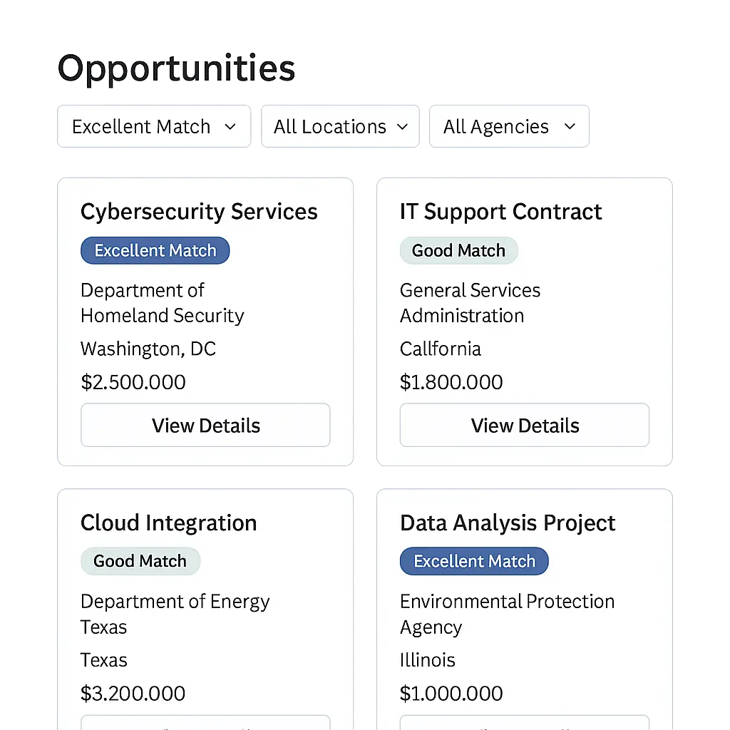 AI opportunity matching